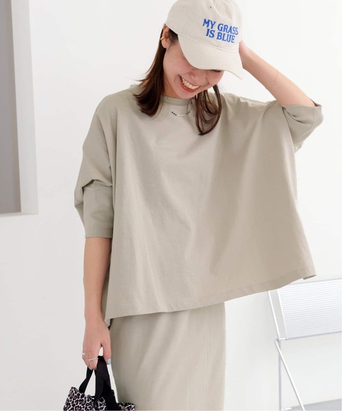 JOURNAL STANDARD relume（ジャーナルスタンダード　レリューム）の「《追加2》MVSコットンワイドプルオーバー（Tシャツ/カットソー・レディース・グレー/ブラック/マスタード/ライトグレー・FREE）」の3枚目の写真