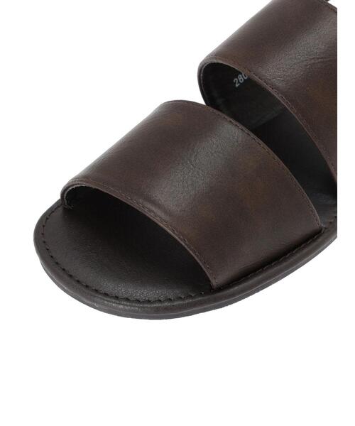 Samansa Mos2（サマンサ モスモス）の「【S/XLサイズ WEB限定】ダブルベルトサンダル（サンダル・レディース・ブラック/ブラウン・S/M/L/XL）」の12枚目の写真