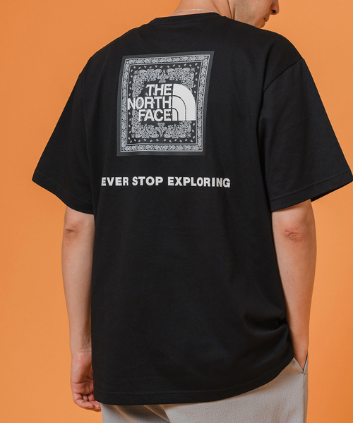 THE NORTH FACE(ザノースフェイス)の「THE NORTH FACE S/S Bandana Square Logo Tee NT32446(Tシャツ/カットソー・メンズ・ホワイト/ライトグレー/ブラック/コバルトブルー・MEDIUM/LARGE/X-LARGE)」の9枚目の写真