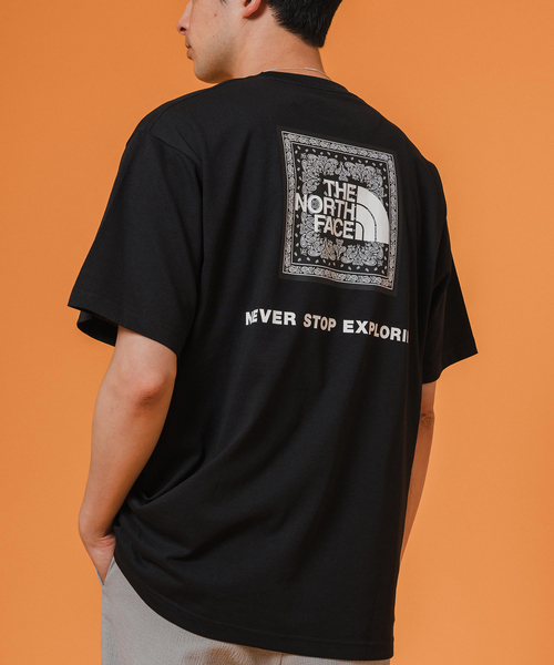 THE NORTH FACE(ザノースフェイス)の「THE NORTH FACE S/S Bandana Square Logo Tee NT32446(Tシャツ/カットソー・メンズ・ホワイト/ライトグレー/ブラック/コバルトブルー・MEDIUM/LARGE/X-LARGE)」の11枚目の写真