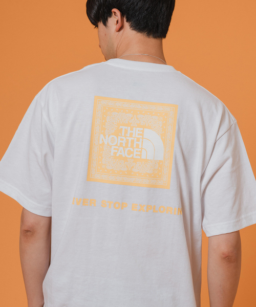THE NORTH FACE(ザノースフェイス)の「THE NORTH FACE S/S Bandana Square Logo Tee NT32446(Tシャツ/カットソー・メンズ・ホワイト/ライトグレー/ブラック/コバルトブルー・MEDIUM/LARGE/X-LARGE)」の19枚目の写真