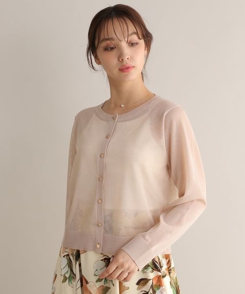 Andemiu(アンデミュウ)の「シアークルーカーディガン125174(カーディガン/ボレロ・レディース・ブラック/ベージュ/ブラウン/オフホワイト・FREE)」の21枚目の写真
