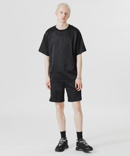 LOVELESS(ラブレス)の「サテンジャカードTシャツ(Tシャツ/カットソー・メンズ・ライトブルー/ブラック/オフホワイト/ピンク系その他3・L/M)」の6枚目の写真