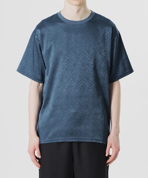 LOVELESS(ラブレス)の「サテンジャカードTシャツ(Tシャツ/カットソー・メンズ・ライトブルー/ブラック/オフホワイト/ピンク系その他3・L/M)」の9枚目の写真