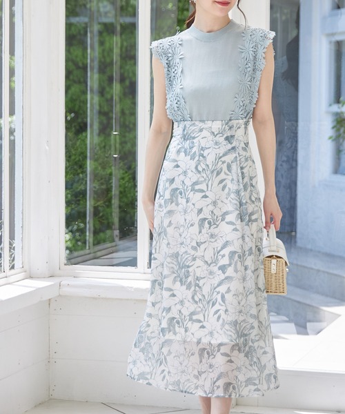tocco closet(トッコ クローゼット)の「ショルダーフラワーレースニットプルオーバー(ニット/セーター・レディース・ブラック/オフホワイト/グリーン/ピンクベージュ・M)」の21枚目の写真
