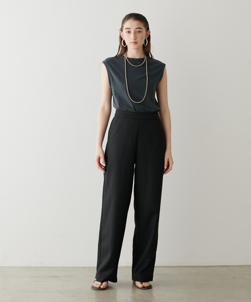 LARUTA（ラルータ）の「【LARUTA】リネンライクゴム入りイージーパンツ  