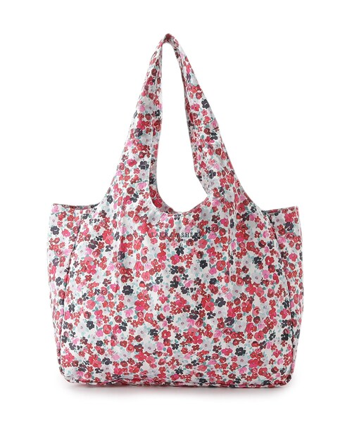 LAURA ASHLEY(ローラアシュレイ)の「【撥水加工/A4収納可】アンクロフト ディッツィー柄 レインバッグ(エコバッグ/サブバッグ・レディース・ピンク系5/ネイビー系/オレンジ系その他2・00)」の1枚目の写真