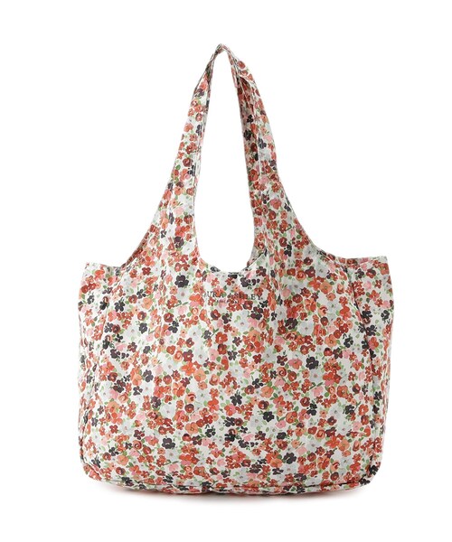 LAURA ASHLEY(ローラアシュレイ)の「【撥水加工/A4収納可】アンクロフト ディッツィー柄 レインバッグ(エコバッグ/サブバッグ・レディース・ピンク系5/ネイビー系/オレンジ系その他2・00)」の3枚目の写真
