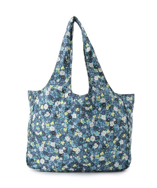 LAURA ASHLEY(ローラアシュレイ)の「【撥水加工/A4収納可】アンクロフト ディッツィー柄 レインバッグ(エコバッグ/サブバッグ・レディース・ピンク系5/ネイビー系/オレンジ系その他2・00)」の4枚目の写真