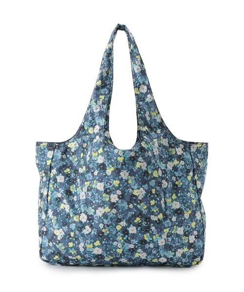 LAURA ASHLEY(ローラアシュレイ)の「【撥水加工/A4収納可】アンクロフト ディッツィー柄 レインバッグ(エコバッグ/サブバッグ・レディース・ピンク系5/ネイビー系/オレンジ系その他2・00)」の6枚目の写真