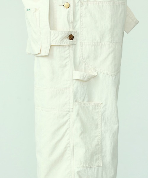 Lee（リー）の「Lee/リー【UNISEX】【難燃デニム 撥水カラー】アウトドア エプロンオーバーオール（サロペット/オーバーオール・メンズ・インディゴブルー/ホワイト/ピンク/ブラック・MEDIUM/LARGE/SMALL）」の13枚目の写真