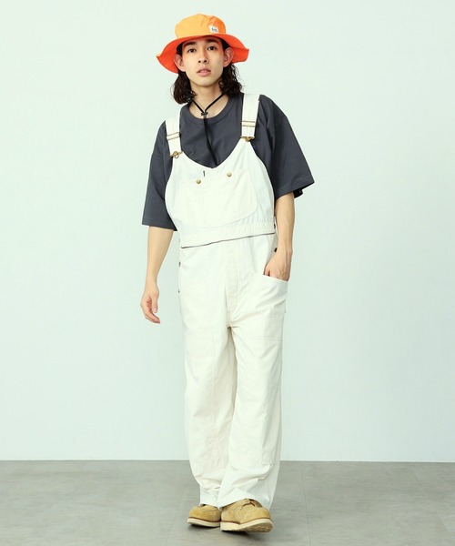 Lee（リー）の「Lee/リー【UNISEX】【難燃デニム 撥水カラー】アウトドア エプロンオーバーオール（サロペット/オーバーオール・メンズ・インディゴブルー/ホワイト/ピンク/ブラック・MEDIUM/LARGE/SMALL）」の18枚目の写真