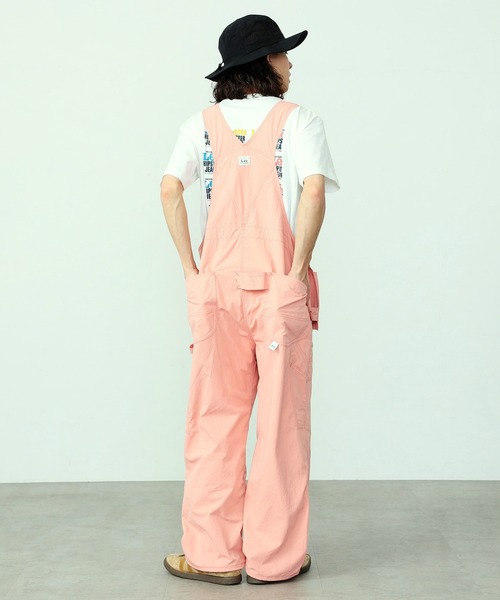 Lee（リー）の「Lee/リー【UNISEX】【難燃デニム 撥水カラー】アウトドア エプロンオーバーオール（サロペット/オーバーオール・メンズ・インディゴブルー/ホワイト/ピンク/ブラック・MEDIUM/LARGE/SMALL）」の7枚目の写真