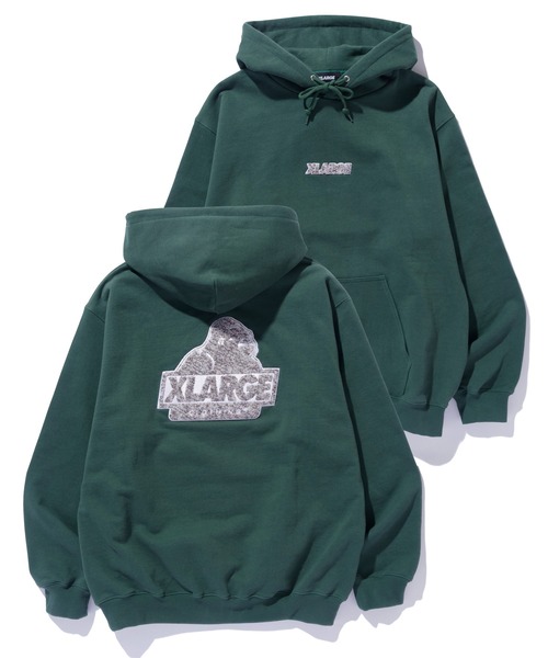 ★送料・関税込★Golden ★ARCHIBALD SWEATSHIRT★ XLARGE（エクストララージ）の「CHENILLE SLANTED OG HOODED