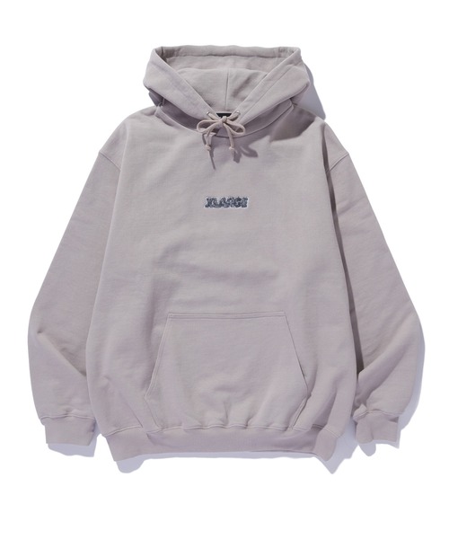 XLARGE(エクストララージ)の「CHENILLE SLANTED OG HOODED SWEATSHIRT(パーカー・メンズ・アッシュ/グリーン/ベージュ/ブラック・S/M/L/XL)」の22枚目の写真