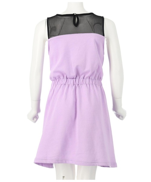 ANAP kids（アナップキッズ）の「シースルーノースリーブハートベルトワンピース（ワンピース・キッズ・ブラック/サックスブルー/ラベンダー・130cm/120cm/110cm）」の12枚目の写真