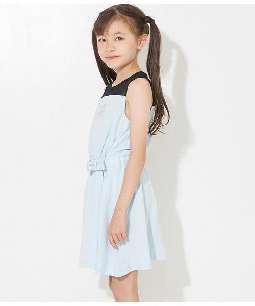 ANAP kids（アナップキッズ）の「シースルーノースリーブハートベルトワンピース（ワンピース・キッズ・ブラック/サックスブルー/ラベンダー・130cm/120cm/110cm）」の18枚目の写真