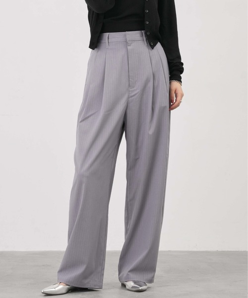 ストライプワイドスラックス（スラックス）｜1chaku