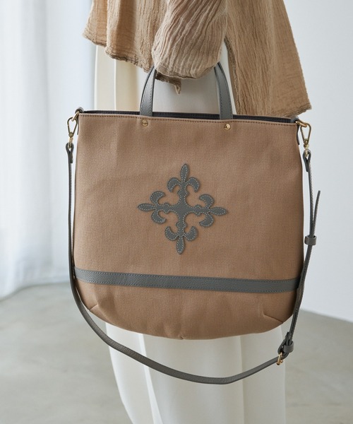 russet（ラシット）の「【キャンバス】2wayトートバッグ（CE-1348