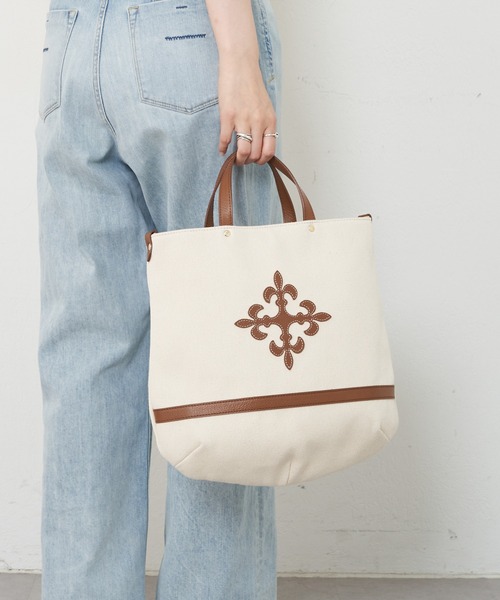 russet（ラシット）の「【キャンバス】2wayトートバッグ（CE-1348