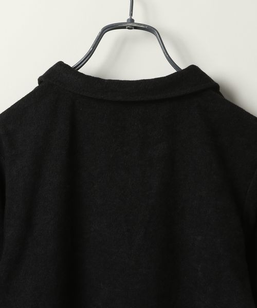 JEANASIS（ジーナシス）の「【ZOZO限定】パイルスキッパーポロSS/139170（ポロシャツ・レディース・ブラック/ピンク・FREE）」の6枚目の写真