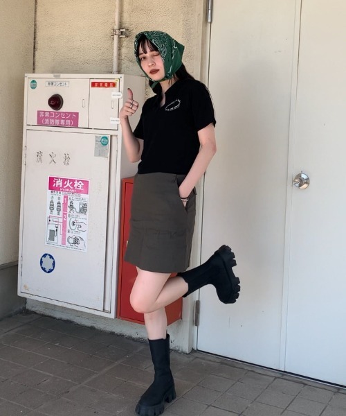 JEANASIS（ジーナシス）の「【ZOZO限定】パイルスキッパーポロSS/139170（ポロシャツ・レディース・ブラック/ピンク・FREE）」の22枚目の写真