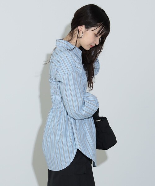 BEAMS HEART（ビームスハート）の「【2点セット】ビスチェ× レギュラーカラー シャツ（セットアイテム）（シャツ/ブラウス・レディース・ブルー/ピンク・FREE）」の8枚目の写真