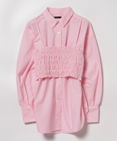 BEAMS HEART（ビームスハート）の「【2点セット】ビスチェ× レギュラーカラー シャツ（セットアイテム）（シャツ/ブラウス・レディース・ブルー/ピンク・FREE）」の18枚目の写真