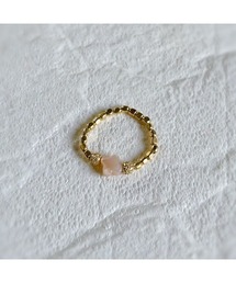 tone | 【mastea】天然石ゴムリングゴールド/シェルフラワー小(MA)(リング)