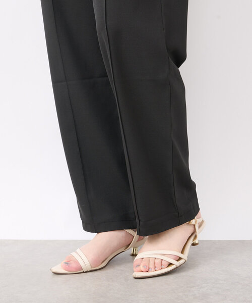 un dix cors（アンディコール）の「《スタイリッシュなのに履き心地ラクチン》ピンタックイージーパンツ（スラックス・レディース・ブラウン/ブラック・M/L）」の22枚目の写真