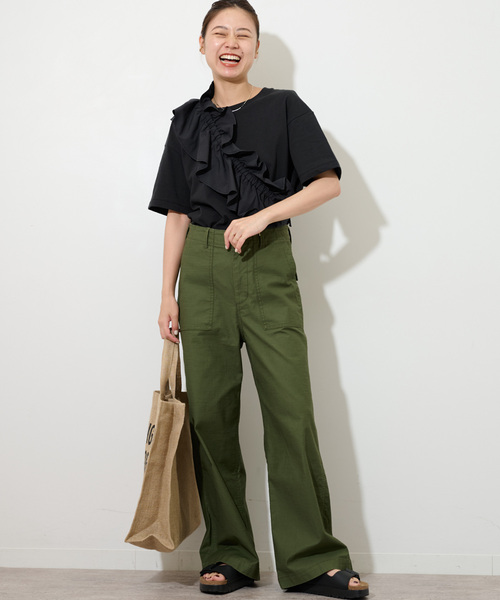 JOURNAL STANDARD relume(ジャーナルスタンダード レリューム)の「フリルパーツセットTシャツ(Tシャツ/カットソー・レディース・ブラック/ホワイト・FREE)」の10枚目の写真