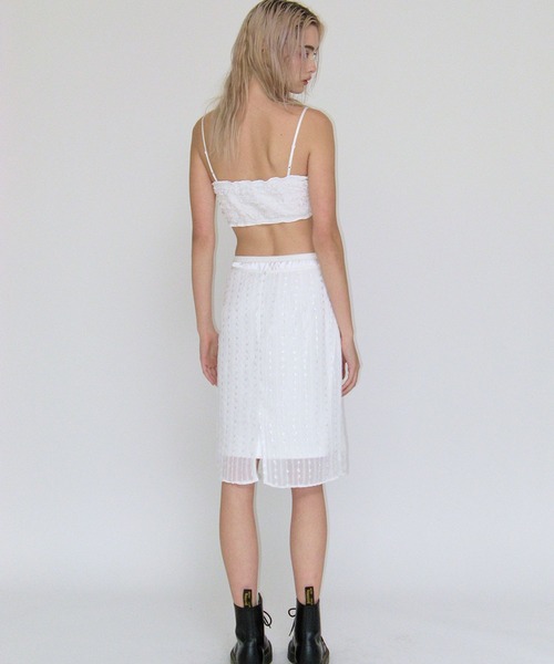 CRANK（クランク）の「CRANK／WRINKLE TOP（チューブトップ・レディース・ホワイト/ブルー/ピンク・FREE）」の11枚目の写真