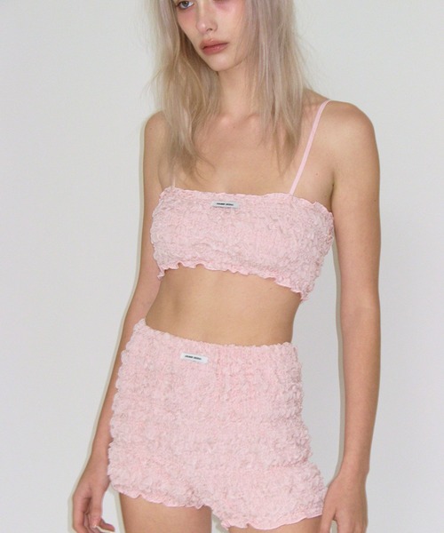 CRANK（クランク）の「CRANK／WRINKLE TOP（チューブトップ・レディース・ホワイト/ブルー/ピンク・FREE）」の18枚目の写真