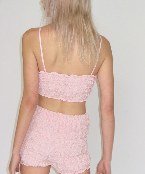 CRANK（クランク）の「CRANK／WRINKLE TOP（チューブトップ・レディース・ホワイト/ブルー/ピンク・FREE）」の21枚目の写真