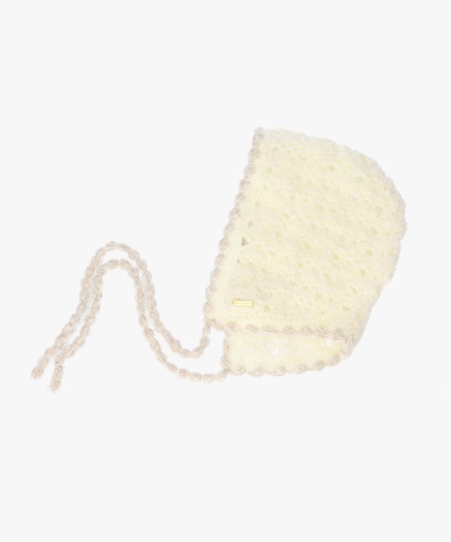 kaorinomori(カオリノモリ)の「kaorinomori フィーユボンネ ミナ / カオリノモリ(ハット・レディース・ホワイト/ブラック/ライトグリーン・FREE)」の6枚目の写真