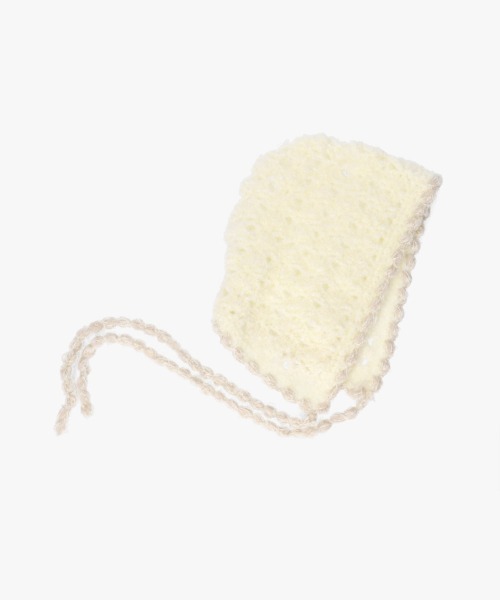 kaorinomori(カオリノモリ)の「kaorinomori フィーユボンネ ミナ / カオリノモリ(ハット・レディース・ホワイト/ブラック/ライトグリーン・FREE)」の7枚目の写真