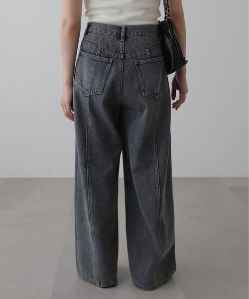 FREE'S MART(フリーズマート)の「アシメベルトタックワイドデニム(デニムパンツ・レディース・ブラック系その他/ブルー系その他・SMALL/MEDIUM)」の9枚目の写真