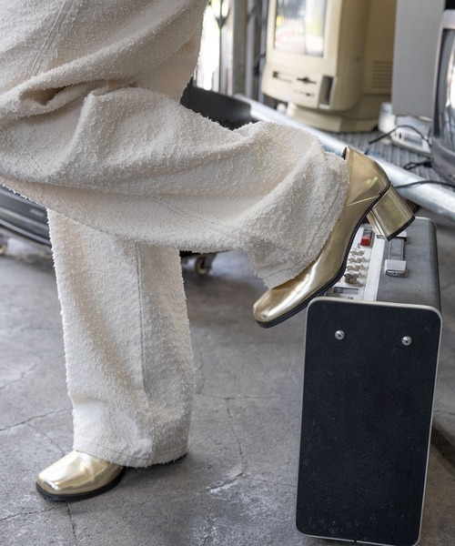 niko and...（ニコアンド）の「オリジナルスクエアブーティー（ブーツ・レディース・ゴールド/ブラック・SMALL/MEDIUM/LARGE）」の12枚目の写真