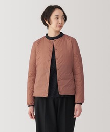 婦人 軽量ダウンノーカラージャケット(帯電防止裏地)