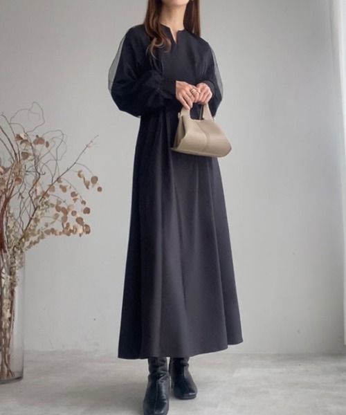 【CHICLINE】★ ザルコ フレア ワンピース (DRESS) ★ CHICLINE】☆ ザルコ フレア ワンピース (DRESS) ☆