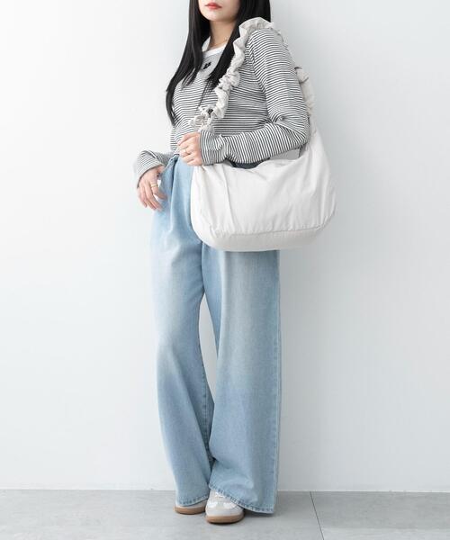 WEGO(ウィゴー)の「WEGO/ハーフムーンドロストショルダー(ショルダーバッグ・レディース・ダークグレー/その他1/ブラック系その他/シルバー/ライトベージュ/カーキ/ブラック・FREE)」の16枚目の写真