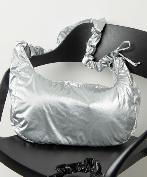 WEGO(ウィゴー)の「WEGO/ハーフムーンドロストショルダー(ショルダーバッグ・レディース・ダークグレー/その他1/ブラック系その他/シルバー/ライトベージュ/カーキ/ブラック・FREE)」の17枚目の写真