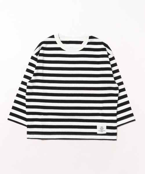 Smoothy（スムージー）の「Smoothy Border Long Sleeve Tee / スムージー ボーダーロングスリーブ Tシャツ（Tシャツ/カットソー・キッズ・ブラック/サックスブルー/カーキ・LARGE/X-LARGE/MEDIUM/SMALL）」の10枚目の写真