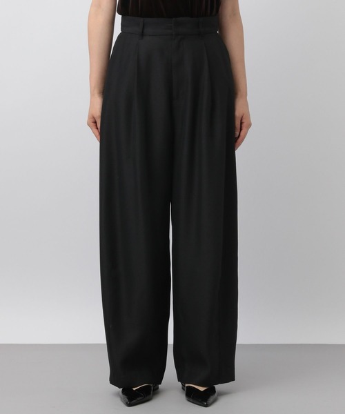 A part by（アパートバイ）の「ワンタックカーブパンツ（その他パンツ・レディース・ブラック/アイボリー・MEDIUM/SMALL）」の7枚目の写真