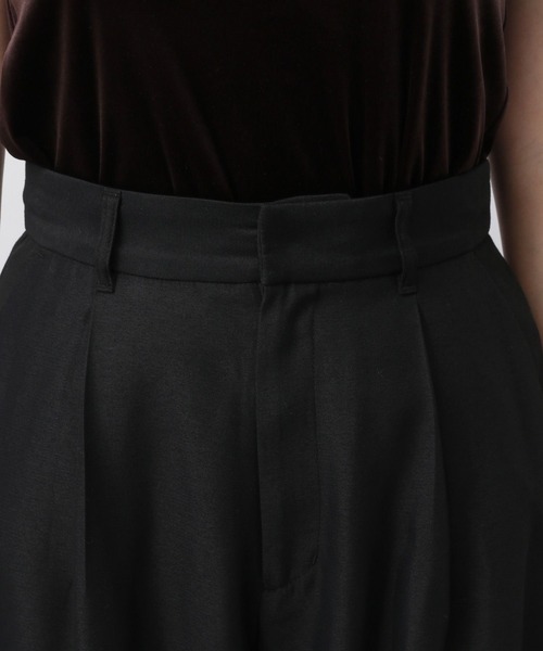 A part by（アパートバイ）の「ワンタックカーブパンツ（その他パンツ・レディース・ブラック/アイボリー・MEDIUM/SMALL）」の10枚目の写真