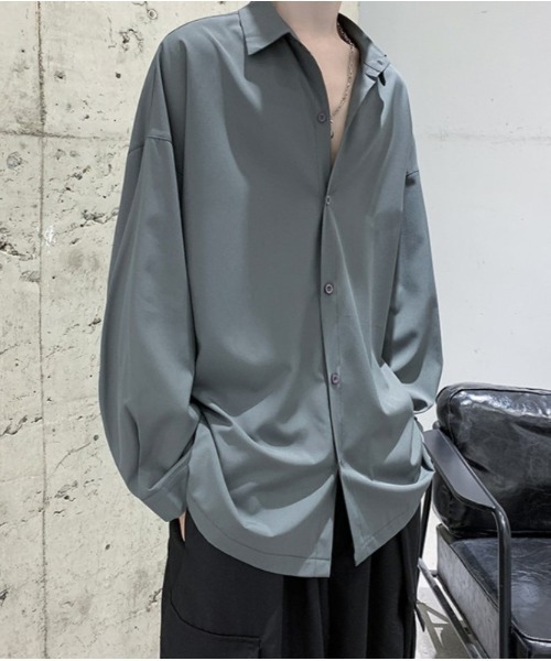 Sakka(サッカ)の「ルーズフィットレギュラーシャツ(シャツ/ブラウス・メンズ・ブラック/ホワイト/グレー・MEDIUM/LARGE/X-LARGE/XX-LARGE)」の1枚目の写真