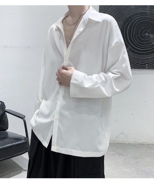 Sakka(サッカ)の「ルーズフィットレギュラーシャツ(シャツ/ブラウス・メンズ・ブラック/ホワイト/グレー・MEDIUM/LARGE/X-LARGE/XX-LARGE)」の6枚目の写真