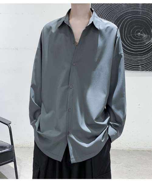 Sakka(サッカ)の「ルーズフィットレギュラーシャツ(シャツ/ブラウス・メンズ・ブラック/ホワイト/グレー・MEDIUM/LARGE/X-LARGE/XX-LARGE)」の8枚目の写真