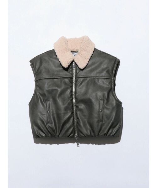 VEQUM(VEQUM)の「【VEQUM】PUFFER COMPACT VEST(ベスト・レディース・ブラック/ブラウン/グレー・FREE)」の4枚目の写真