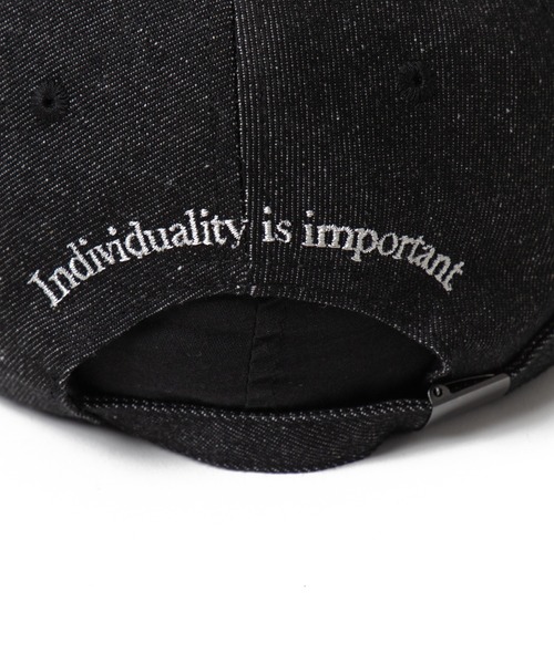 WEGO（ウィゴー）の「WEGO/フロントバック刺繍キャップ（キャップ・レディース・オフホワイト/ブラック系2/ブラック・FREE）」の10枚目の写真